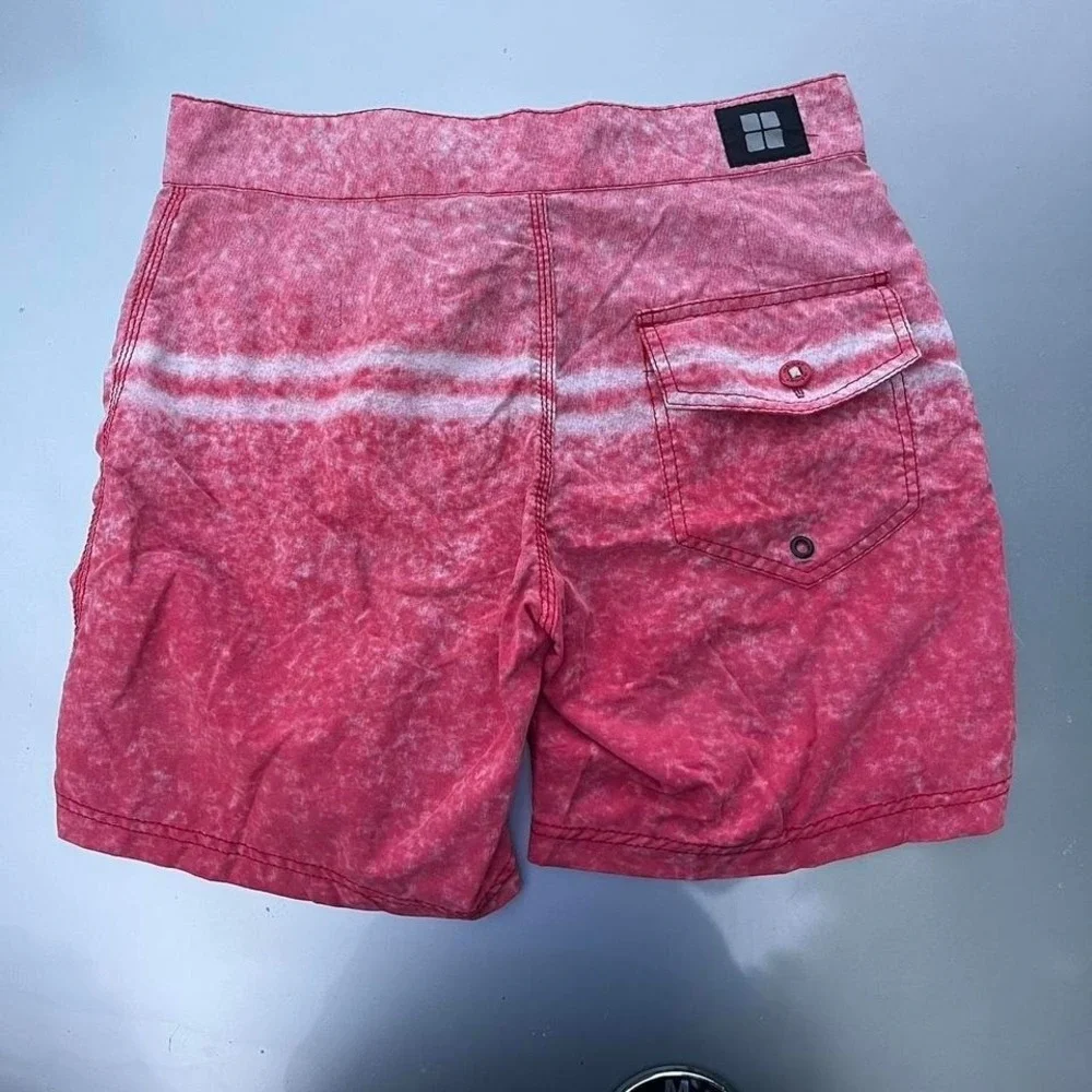 Insight surf boardshorts pink abstract design vtg surf style